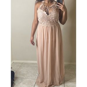 pre-loved pastel bridesmaid dress